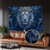 1pc Lion Backdrop - 2D Flat Print Party Banner For Wedding Birthday Anniversary - Multi Purpose Indoor/ Decor For Home Garden Backdrop Lion
