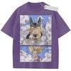 Unisex Washed Beige Vintage Tshirt Dragon Ball Cell Gohan Super Saiyan Highquality Fabric for Home Leisure Travel Shopping