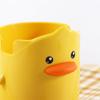 Acessórios Escolares Papelaria Estudante Estojo Porta-lápis Caixa de Armazenamento de Mesa Porta-canetas Pato Amarelo