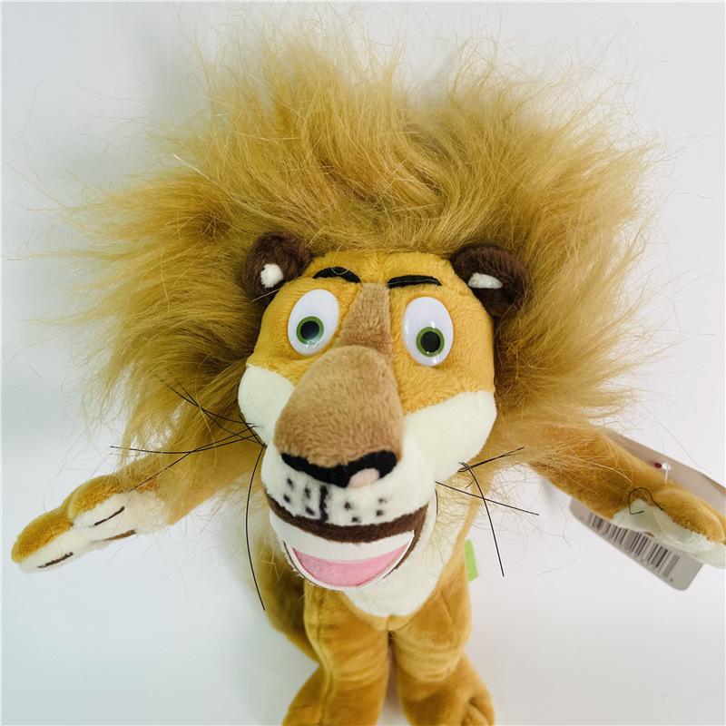 20-35CM 6 Styles Madagascar Plush Toys Stuffed Soft Animal Dolls Giraffe Hippo Lion Penguin Zebra Lemurs Figure Gift for Kids