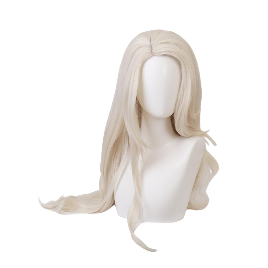 

Sizuuenn Парик Эльзы из мультфильма «Холодное сердце» для косплея, парик с пряжей для волос и специальный, идеально подходит для школьных культурных мероприятий и фотосессий, для взрослых, растрепанный, парик,