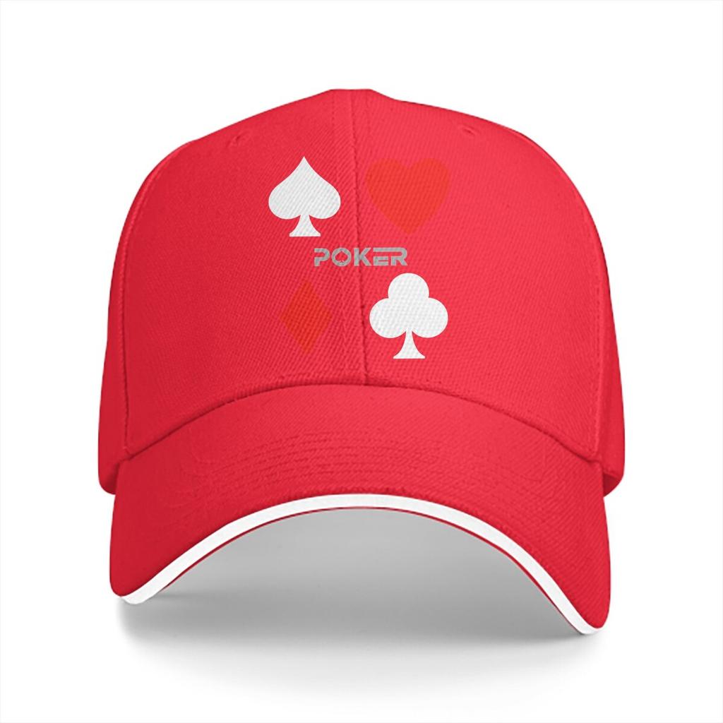 Pure Color Dad Hats Poker Suite Classic Unisexs Hat Sun Visor Baseball Caps Poker Peaked Cap