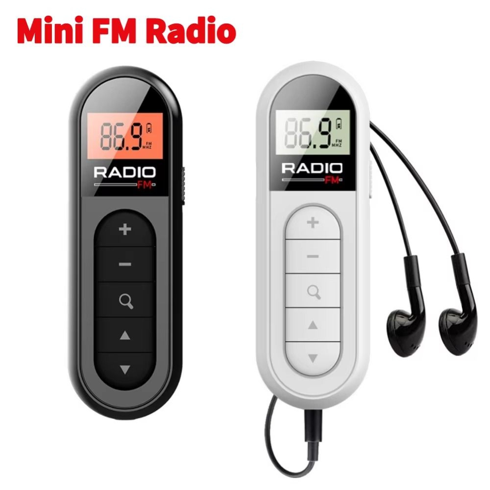 Best Reception FM Portable Radio Digital Tuning Mini Clip FM Radio Pocket Radio For Meetings