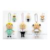 Shinada Construction Worker Plush Toy, 10cm, with Ball Chain, Helmet, Work Clothes, Site, Uncle, Cute, Soothing, Fluffy, Compact Size, Official