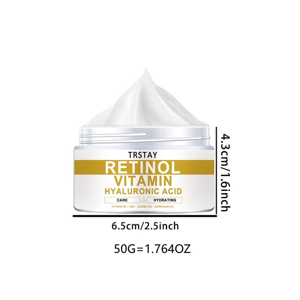 TRSTAY Omlazující krém na obličej, kolagen, retinol a kyselina hyaluronová Luxusní oční krém proti vráskám pro prevenci suchých linek