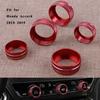 5pcs Inner Dashboard Button Circle Cover Trim Red For Honda Accord 2018