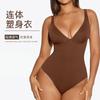 Sexy Einfarbig Damen Große Größen Körperformender Body Bauchkontrolle Po-Anhebung Formwäsche