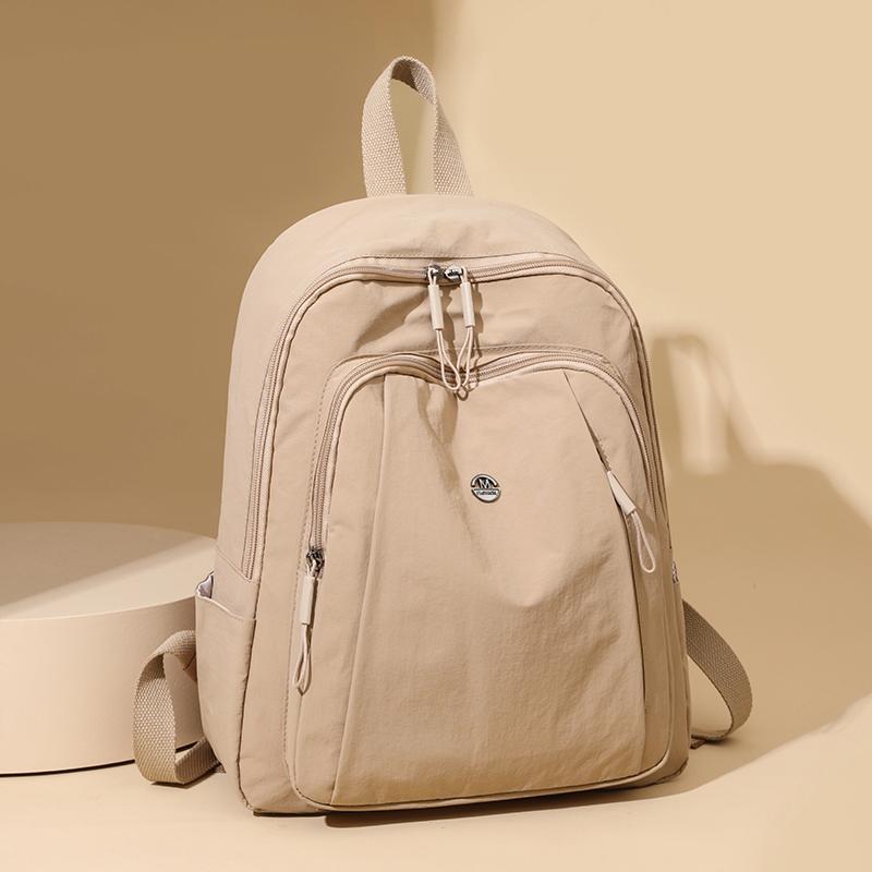 Mochila Escolar para Estudiantes Color Sólido Mochila de Viaje para Mujer Mochila de Gran Capacidad