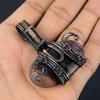 Fluorite 999 Copper Wire Wrapped Pendant, Handmade Gemstone Pendant, Gift For Mom Antique Jewelry
