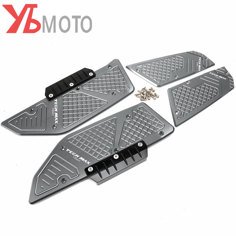 

Наклейка на педаль TMAX для YAMAHA TMAX 560 Tech Max TMAX560, аксессуары для мотоподножки с ЧПУ, ступенька для ног серый