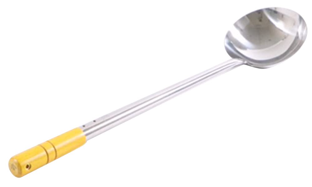 

Kanda KD Stainless Outer Diameter 11 x Handle Length Made in Wooden Handle Commercial Chinese 050015 Ladle, Steel, 36.5cm, Small, Japan, Pipe, Use,