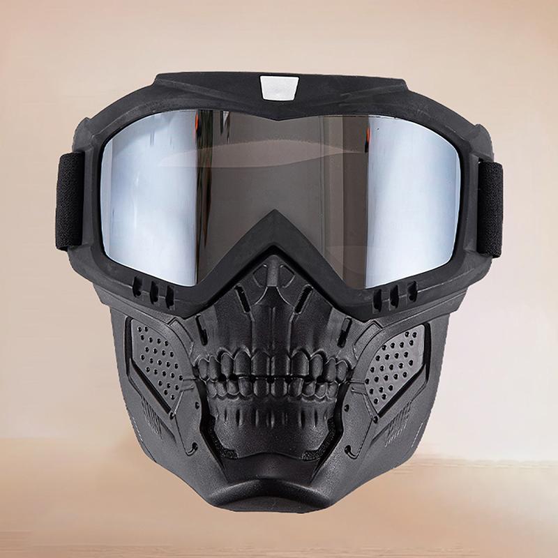 1 Pezzo Moto da Cross a Prova di Esplosione Motocross Cs Gioco di Guerra Paintball Caccia Maschera Tattica Maschera Antivento per Moto