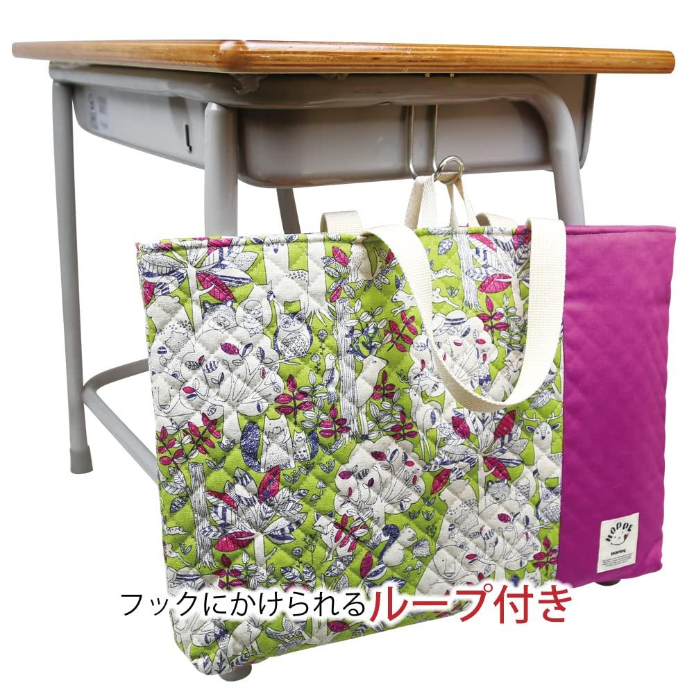 Large Lesson Green Check Elementary Nursery Going To Commuting To Entrance Preparation Practice Lesson Lesson Lesson School Made In Japan [HOPPE] Bag,