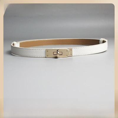 Double-Sided Adjustable Elastic Buckle Thin Belt - Versatile Summer Dress Accessory for Women