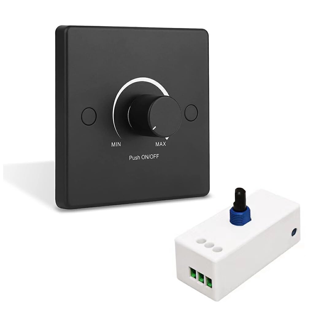 Generic LED Dimmer Switch - Easy Installation and Easy Wiring, for 12-24V Dimmable Lights, Moderate Size to Fit Control