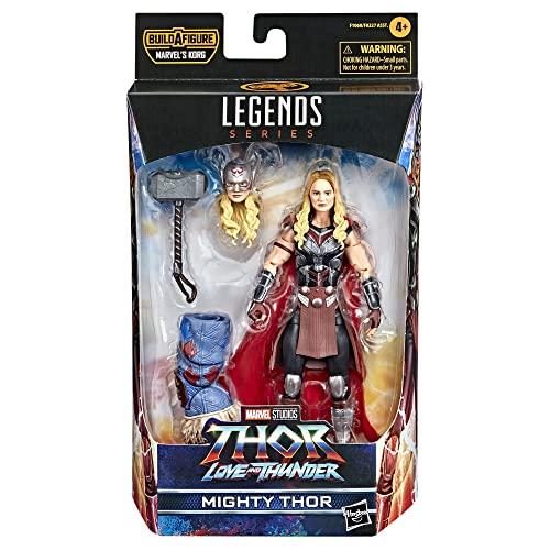 Hasbro Marvel Legends Series Thor: Love and Thunder Mighty Thor F1060 Authentic 6-inch (15cm) Action Figure with 4 Accessories and Build-a-Figure Part