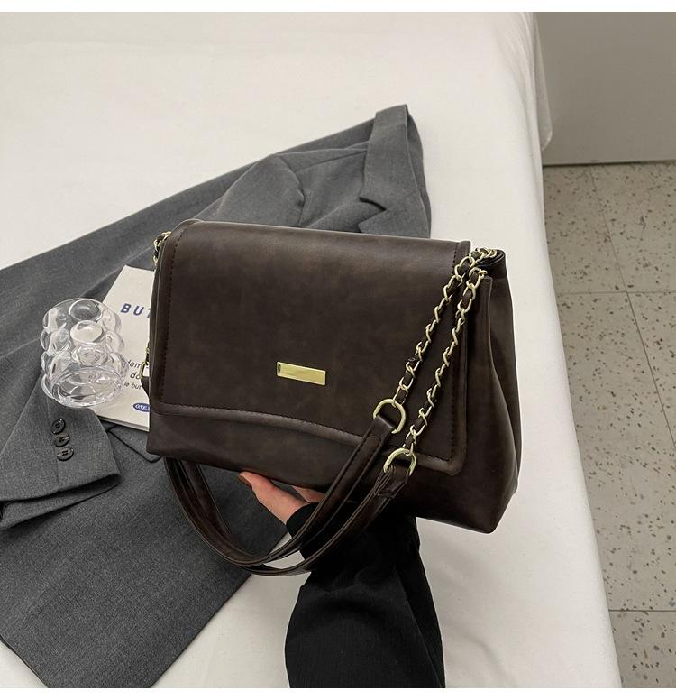 Large-capacity Bag Women's 2025 Autumn and Winter New Fashion Niche Women's Bag Texture Chain Shoulder Bag Crossbody Tote Bag