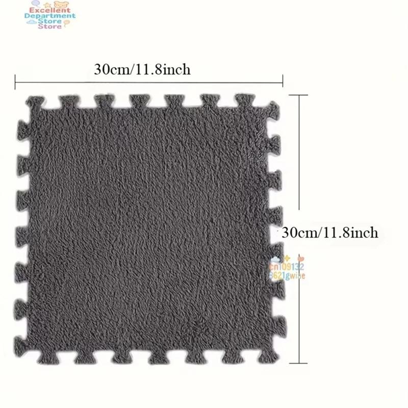 Soft Plush Children's Mat Babe Toys Eva Foam Puzzle Carpet Warm Children Play Mats Interlocking Rugs Infant Carpet 30*30*1.2CMcm