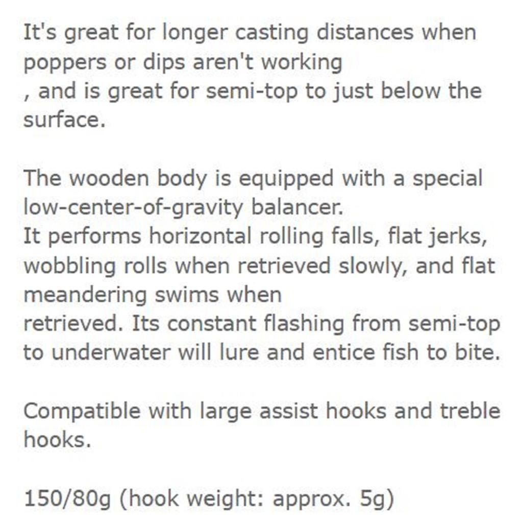 Guston Lures Tuna Pen TP 150/80 Grams Floating Lure 05 (3005)