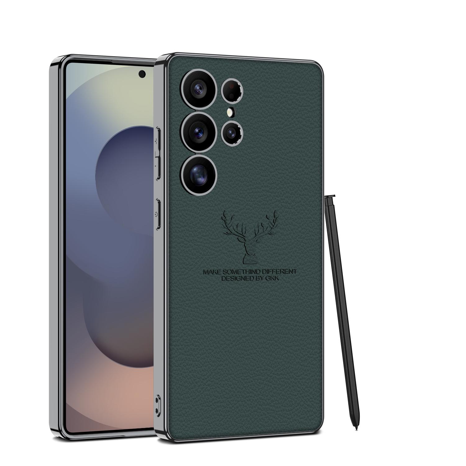 

Покрытие ультратонкий кожаный чехол для телефона лося для Samsung Galaxy S25 S24 S23 ультрамягкая рамка для защиты линз Magsafe противоударный чехол Galaxy S25 Ultra