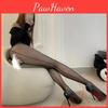 Red Womens And Black Ultrathin Back Seam Stockings Sexy Tempting Christmas Pantyhose