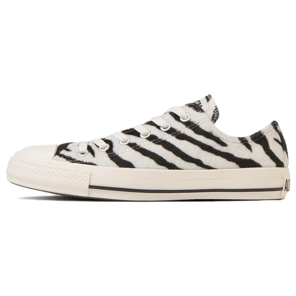 Converse All Star Zebrafur Ox Comfortable Versatile Durable Low-Top Canvas Shoes Unisex Sneakers Black White 31310380