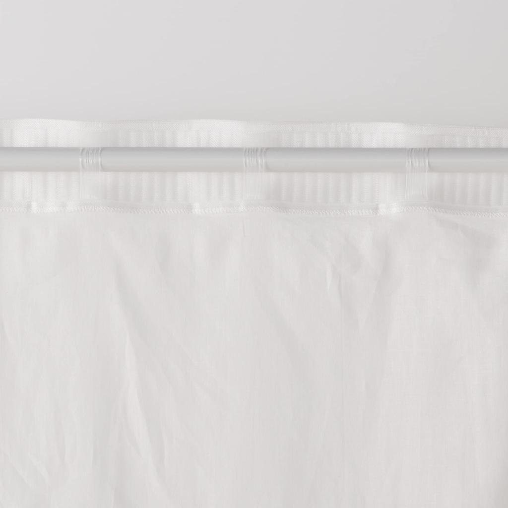 MUJI Cotton Voile Width 100 X Length 12085263 Non-Pleated Curtains, Off-White, 103cm,