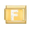 Fashion Golden 26 Letters A-Z Italian Links Charm Beads 9mm Stainless Steel Bracelet Jewelry DIY Hand Making