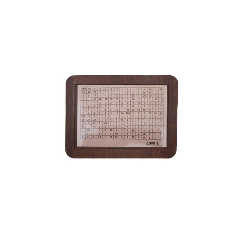 

1 шт. Копилка 1000/2000/3000/5000/10000 Челлендж накоплений Ретро копилка для денег Многоразовая банка для наличных Деревянная