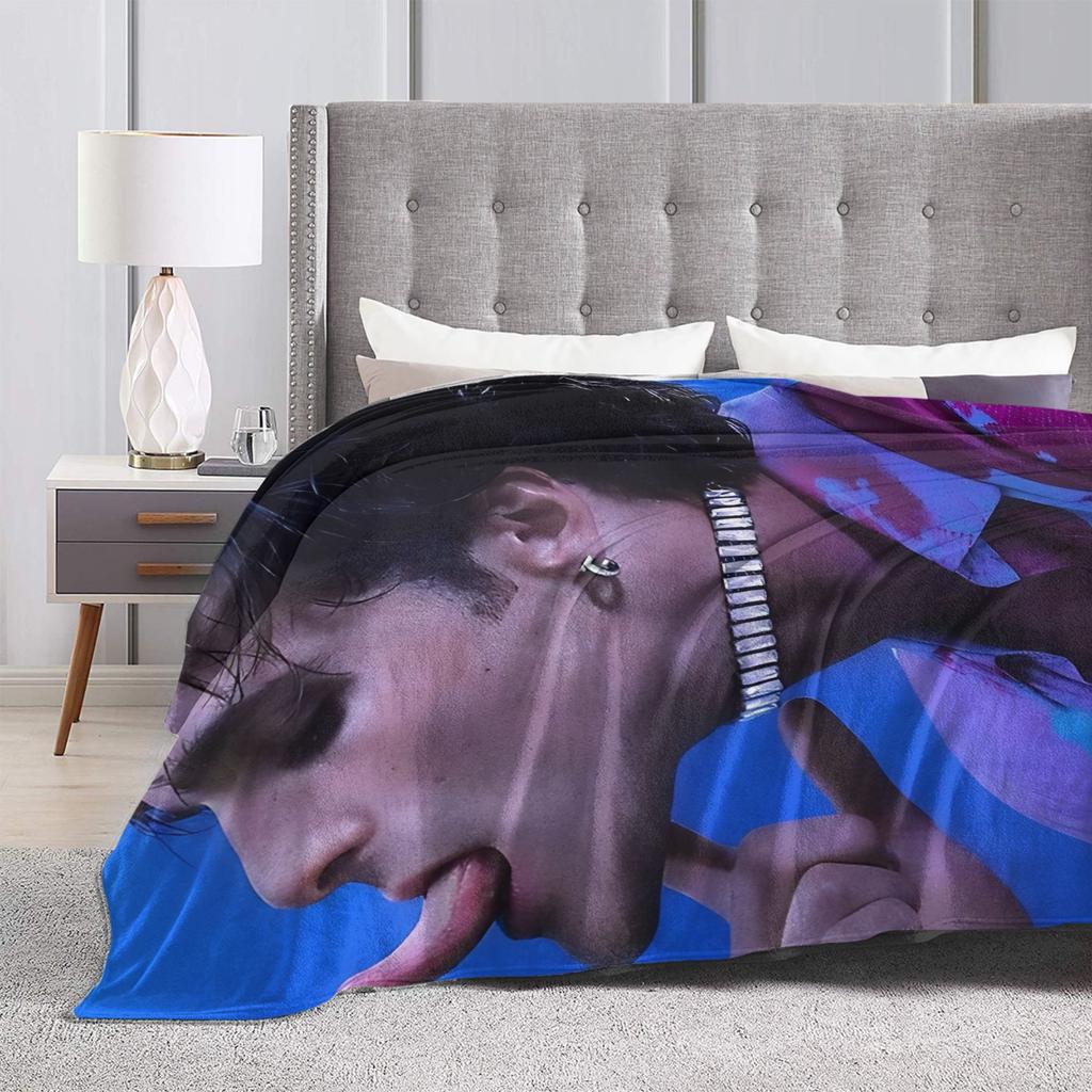 Jacob Elordi Photo Blanket Warm Soft Novelty Plush Throw Blanket For Home Decor Travel Flannel Bedspread Bed Cover