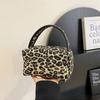 Skincare Organizer Canvas Pillow Bag Large Capacity Make Up Pouch Bag Leopard Makeup Bag  Travel