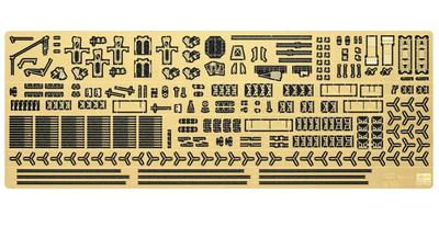 Hasegawa Japanese Navy Akagi Etching Parts Basic C Plastic Model Parts QG28 1/350 Detail-up