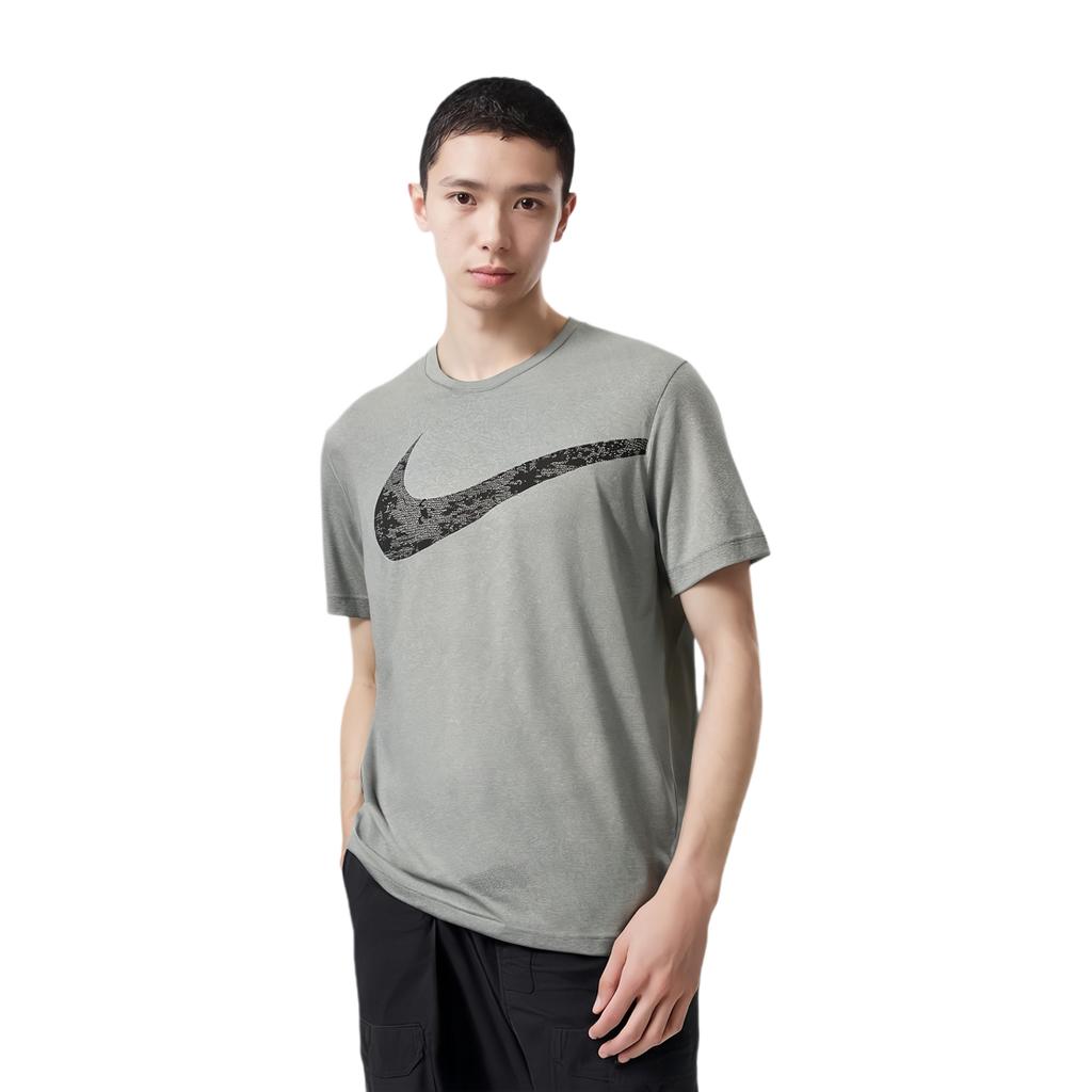 Nike T Shirts Men's Gray Crew Neck Moderate CZ1355-084