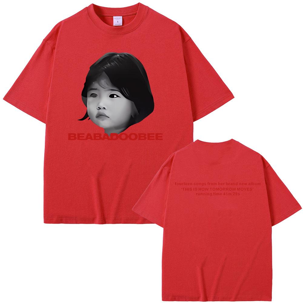 Beabadoobee T-skjorte Dette er hvordan morgendagen beveger seg Album Grafisk T-skjorte Menn Kvinner Mote Rund hals Oversized Kortermet T-skjorter