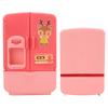 Simulation Intelligent Refrigerator Double Door Kitchen Toys Set Children Play House ToyPink
