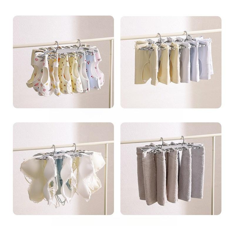 Foldable 32-clip Socks, Underwear, Socks, Multi-functional Drying Rack, Multi-clip Balcony Drying