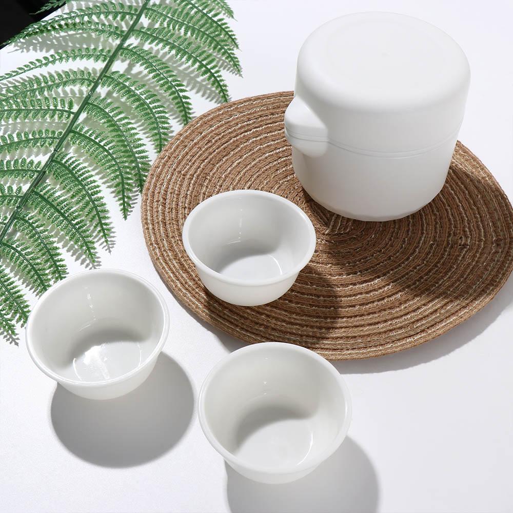 plastic Kung Fu Tea Set Disposable Travel Tea Set Travel Set Portable Teapot  picnic