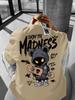 European and American Men's New Design Summer Cartoon Print Micro Elastic Breathable Round Neck T-Shirt Outdoor Street Top