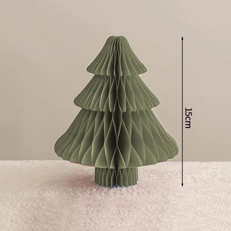 2026 Christmas Tree Honeycomb Ball 3D Folding Christmas Tree Ornament Desktop Decoration  for Xmas Navidad Happy New Year Decor