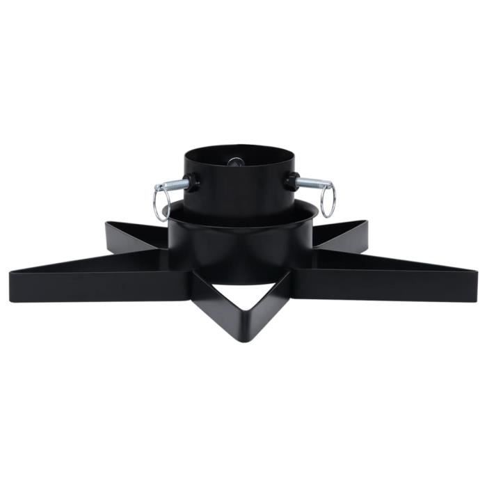 VidaXL Support de sapin de Noël Noir 47x47x13,5 cm 331315