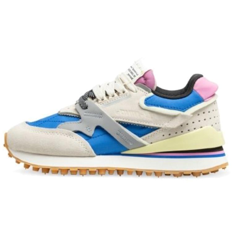 Li Ning 001 Laufschuhe Damen Niedrig geschnitten Weiß/Grau/Blau AGCP382-6