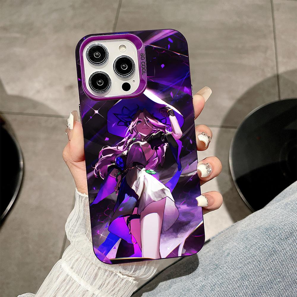 HSR Jade Purple Translucent Mobile Phone Case for iPhone 17 16 15 14 13 12 11 X XR XS Air Pro Max Plus Colorful Cover