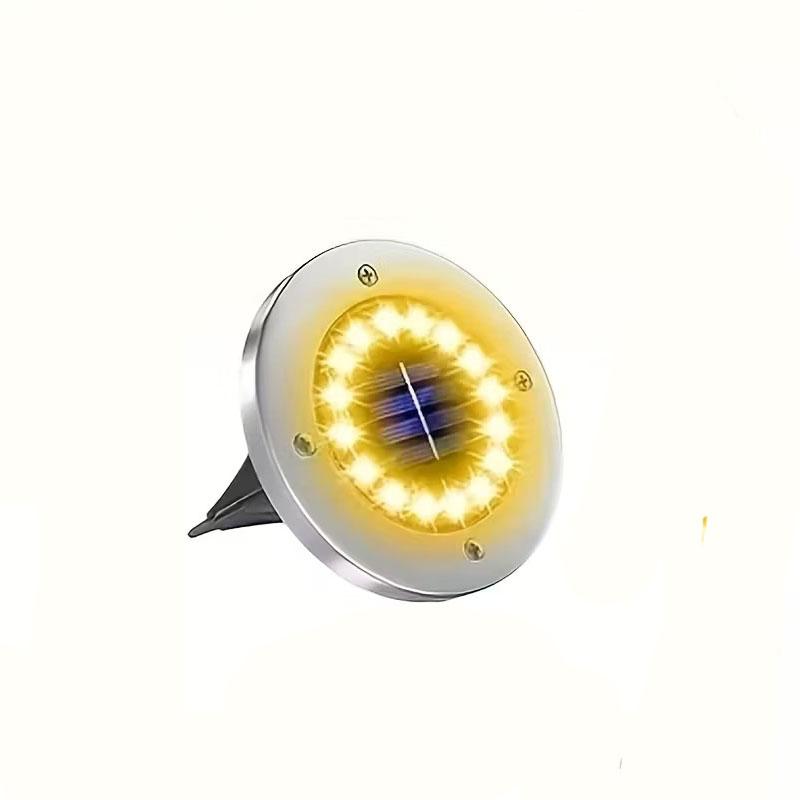 Słoneczne lampy zewnętrzne do wkopania z 16 diodami LED Zewnętrzne dekoracyjne oświetlenie krajobrazu Słoneczne lampy trawnikowe do ogrodów, dziedzińców i ścieżek