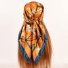 High Quality Silk Square Scarf Women Silk Shawl Neckerchief Female Print Headband Head Wraps Foulard Hijab Hair Bands Bandana