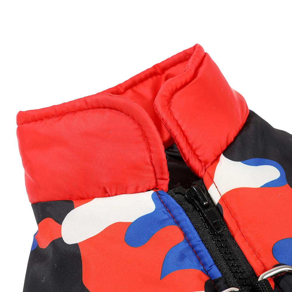 Winter Warm Dog Jacket For Small Medium Dogs Cat Windproof Waterproof With D-ring Puppy Camouflage Clothes Schnauzer Pet Costume