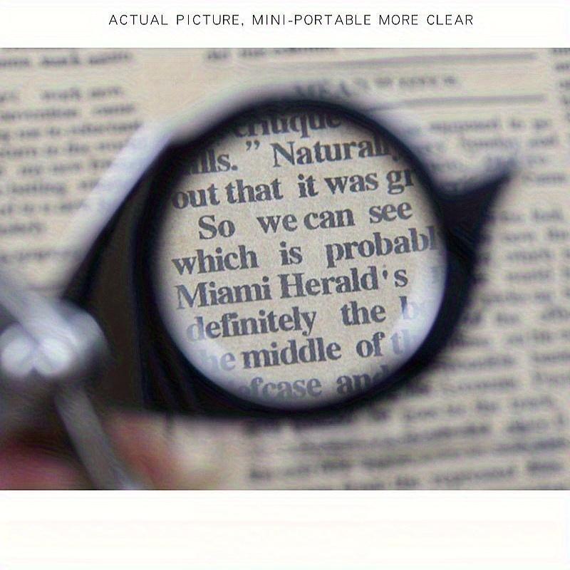 1pc Hot Selling Portable Folding Magnifying Glass, 10x Magnification - Sturdy and Durable Compact Lightweight Design