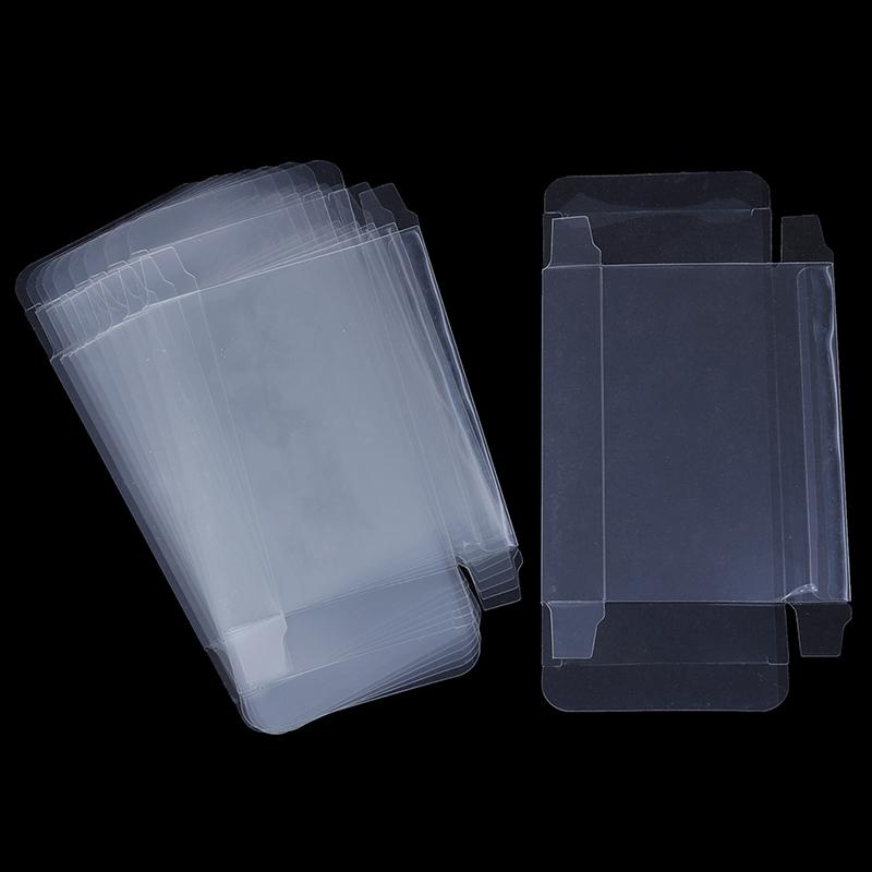 10Pcs clear carts case sleeve box for nintend N64 cartridge cib protectors