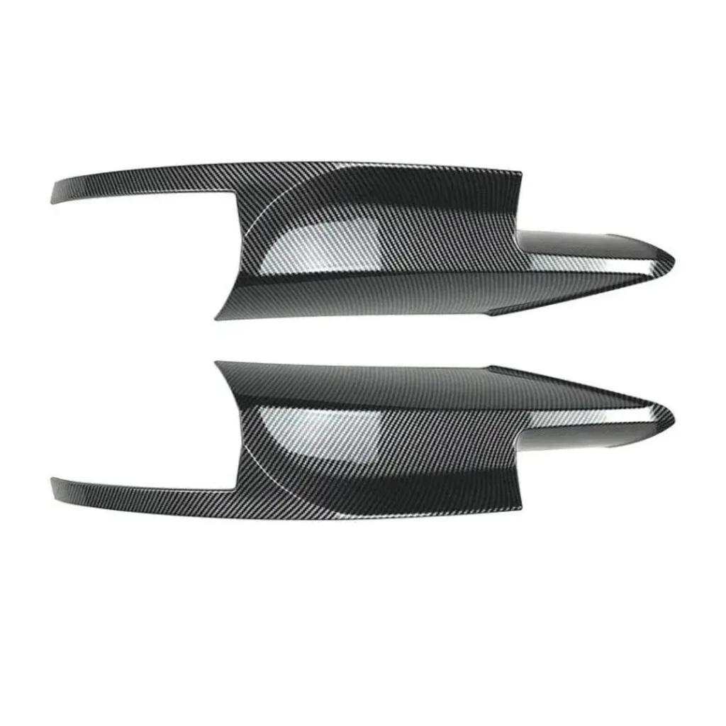 Pair Front Bumper Side Spoiler Cover Flaps Cupwings Aprons For BMW 5 Series F10 M5 Sedan Only 2011-2017 Lower Protector Splitter