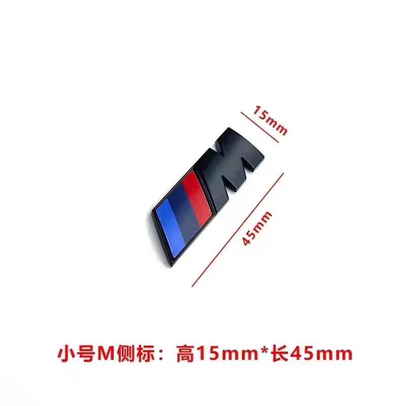 AAAOK1 NEW Car Fender Side Emblem Rear Trunk Badge M Logo Sticker For BMW M M3 M5 M6 X3 E46 E90 F30 G20 E36 E34 G30 Accessories