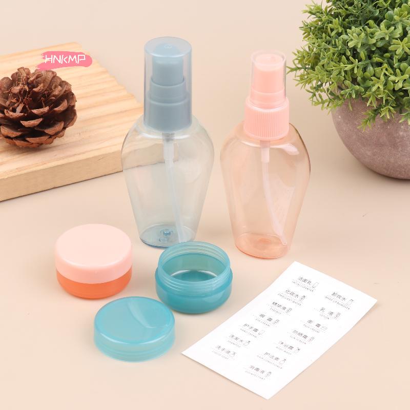 10Pcs Leak Proof Travel Bottles Set Clear Portable Cosmetic Containers Flight Size for Lotion Shampoo Toiletry Kit